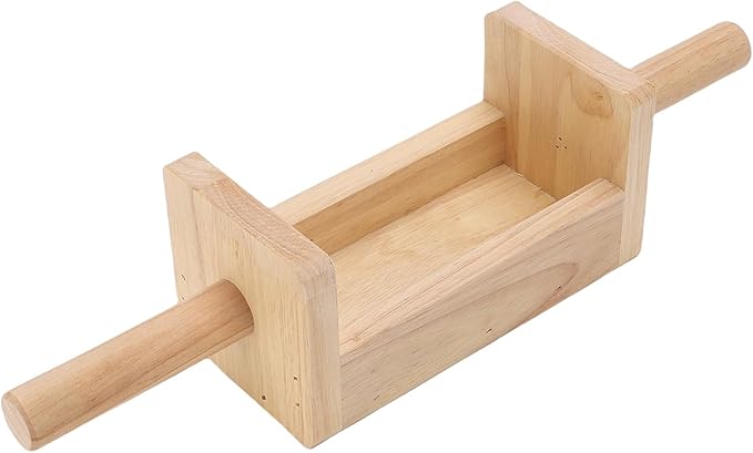Brrnoo Wooden Balance Board, Sanded Wood Arm Trainer for Muscle Strength and Coordination, with Textured Finish for Joints Mobility, Compact Finger Training Device for Home and Travel