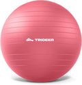 Trideer Exercise Ball for Yoga, Pilates & Fitness – Stability Ball Equipment for Home Gym & Office Chair, Core & Balance Training Accessories, Physical Therapy Equipment, Quick Pump Included, 5 Sizes