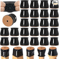 24 Pcs Chair Leg Floor Protectors for Hardwood Floors Silicone Covers to Protect Wood Tile Floors Felt Bottom Furniture Leg Caps Anti-Scratch Reduce Noise (Fit:1.3"-2")