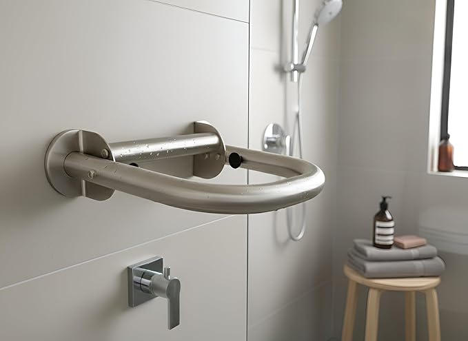 Extend-A-Hand Grab Bar Extension 12"x12"| Heavy-Duty Bathroom Safety Handrail, Non-Slip Stainless Steel Support Grab Bar for Elderly, Disabled & Injury Recovery.