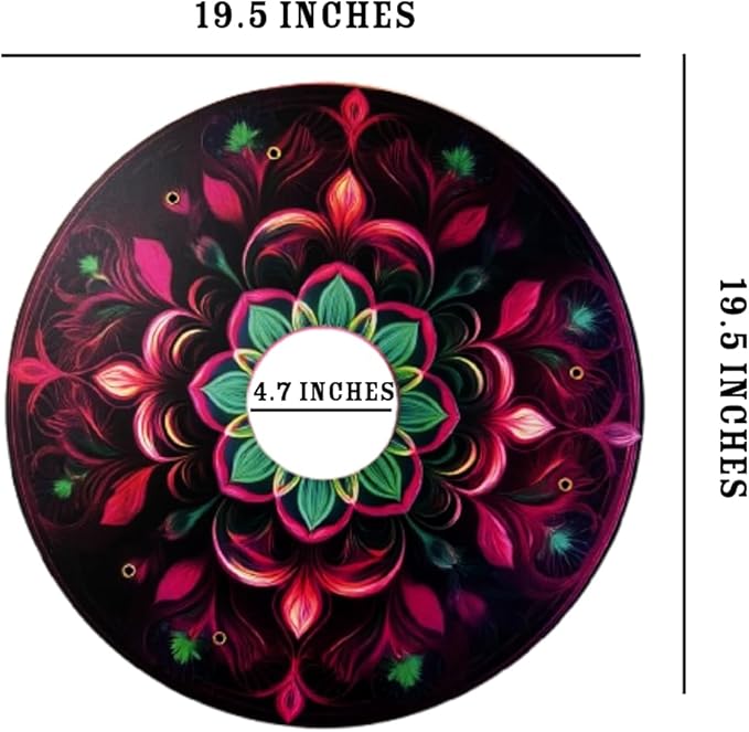Wheelchair Christmas Wheel Covers, Designer Cover Costume for Wheelchair Wheels, Enhances Aesthetics, Easy Install/Remove, Lightweight, Perfect GiftFinish (Wicked Pink & Green)