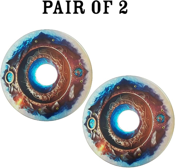 18 inches Wheelchair Wheel Covers | Decorative Wheel Covers for Wheelchairs, Ocean Adventure Design, Easy Install Mobility Accessory