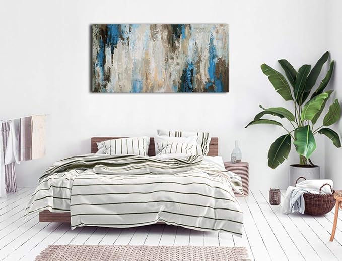 Abstract Wall Art Living Room Wall Decor Retro Abstract Canvas Prints Vintage Canvas Artwork Rustic Contemporary Wall Art Bedroom Home Office Kitchen Wall Decor Framed Ready to Hang 24" x 48"