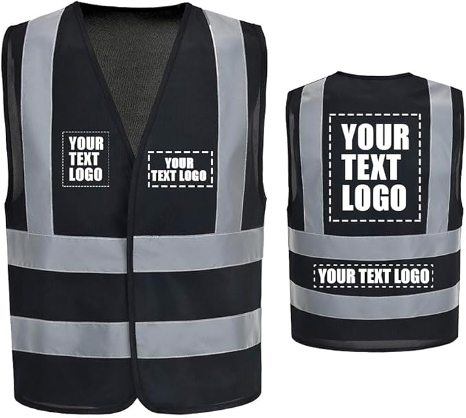 AYKRM 12 colour High visibility viz vest hi vis viz reflective work construction safety vest (XS-8XL)