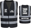 AYKRM 12 colour High visibility viz vest hi vis viz reflective work construction safety vest (XS-8XL)