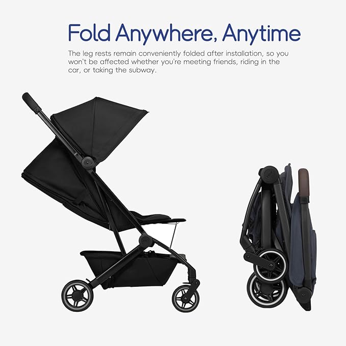 Leg Rest for Joolz AER+/AER - Comfortable Accessory for Joolz AER+/AER, Increased Leg Support, Easily Adjustable, Folds Easily for Extra Comfort- Black