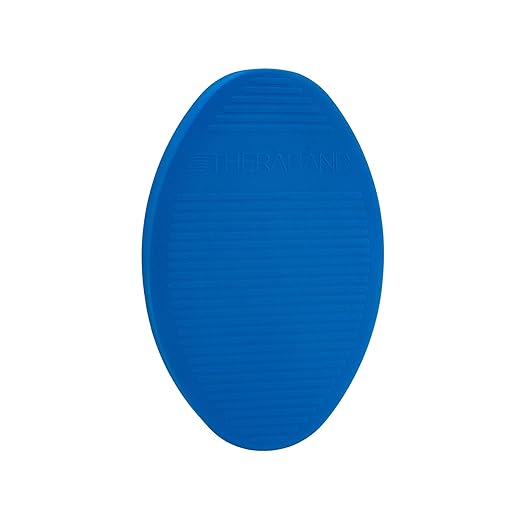 THERABAND Stability Trainer Pad, Intermediate Level, Soft, Blue Foam Balance Pad for Physical Therapy, Exercise Pad for Core Strength, Lightweight Non-Slip Balance Trainer, Portable Foam Pad for Home or Clinic Use