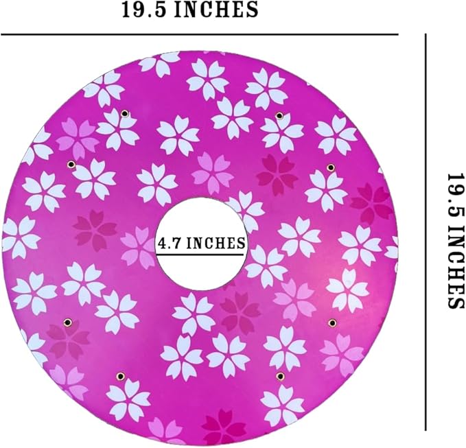 Designer Christmas Wheelchair Wheel Accessories, Waterproof Wheels Accessories, Easy Install/Remove, Lightweight, for Kids and Adults (Cherry Blossom)