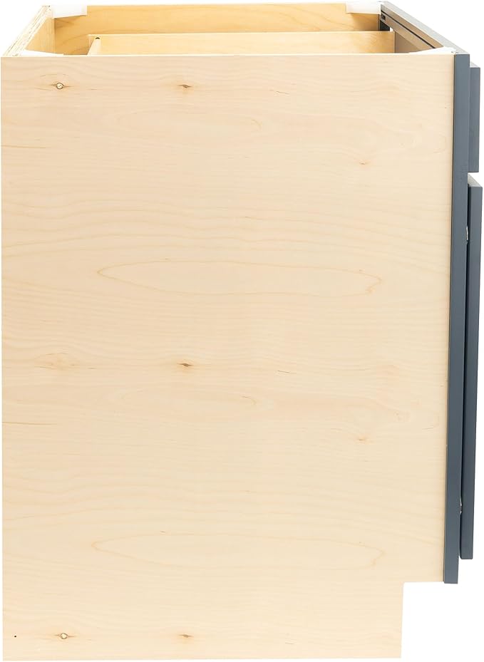 Quicklock RTA (Ready-to-Assemble) | Base Kitchen Cabinets - Shaker Style | Made in America (Needlepoint Navy, 30" Wx34.5 Hx24 D Base)