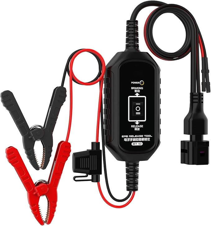 BT10 EPB Emergency Release Tool,Over-Current Protection, Dual-Channel Forward/Reverse Control for Electronic Parking Brake Release and Reset