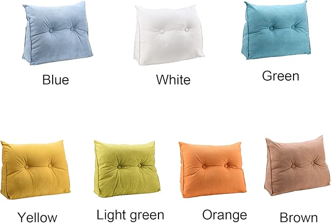 GOTOTOP Large Bolster Cushion Headboard Pillow, Soft Plush Back Support Bed Rest Pillow for Reading and Watching TV, 605020cm (#8)