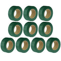 Green Flagging Tape 10 Pack, 1" x 1500' Survey Tape, Non-Adhesive Plastic Ribbon, High Visibility for Day and Night Use