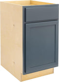 Quicklock RTA (Ready-to-Assemble) | Base Kitchen Cabinets - Shaker Style | Made in America (Needlepoint Navy, 18" Wx34.5 Hx24 D Base)