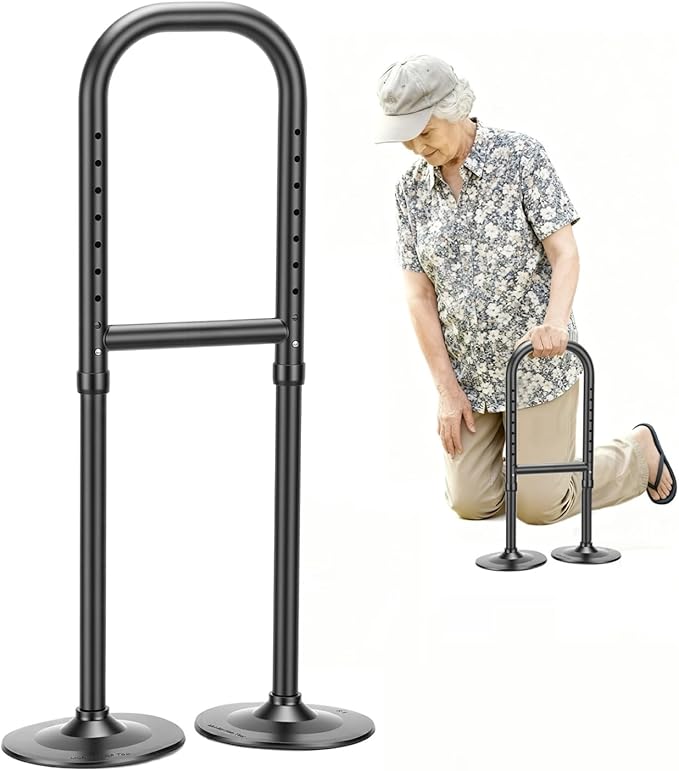 Standing Aid from Floor, 8 Height Adjustable Stand Assist Aid for Elderly, Adjustable Height Assistive Devices, Standing Aids and Supports, Portable Cane Stand Assist Aid for Elderly up to 800lb