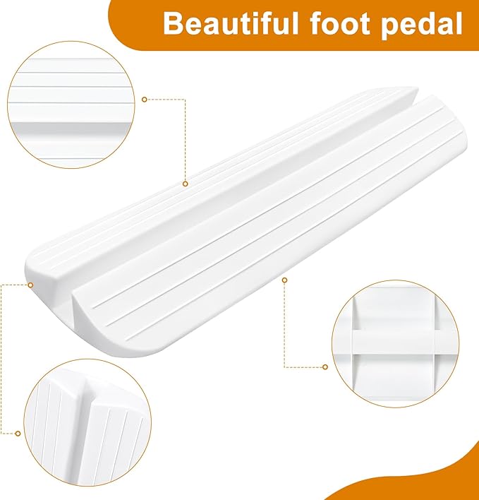Support Feet for Baby/Pet/Dog Gate, Reinforcement Accessories, Suitable for Stairs/Hallway/Doorways, Avoid Tripping, Easy Walk Through