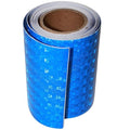 Industrial Reflective Tape Blue 4 inch for Cars, Outdoor Waterproof Hazard Conspicuity Warning Marking Tape (10 feet)