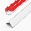 10pcs 57"L*0.59"W Aluminum Self-Adhesive Wall Corner Protectors, Wall Furniture Bumper, Safety Baby Proofing Corner Cushion Table Edge，Wide Coverage and Easy to Install - Silver