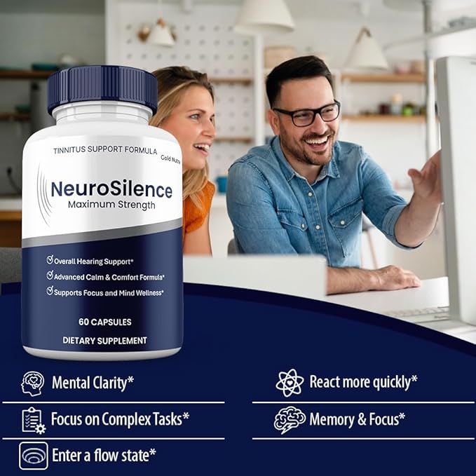Neuro Silence Capsules, Maximum Strength Hearing and Brain Supplement, Advanced Premium Formula, NeuroSilence Pills (3 Pack)
