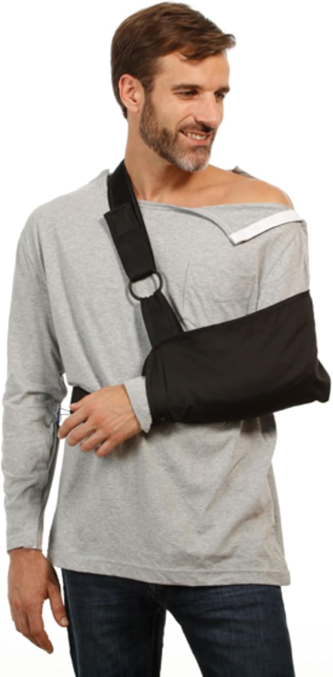 MAI We Care Post Shoulder Surgery Shirts for Men - Tear Away Recovery Apparel, Premium Chemotherapy Clothing