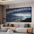 Canvas Wall Art Decor Wall Art Pictures for Living Room Coastal Beach Wall Art Decor Wall Art Prints Starry Nights Canvas Modern Art Wall Decor Art Work for Home Office Kitchen Wall Decor 20" X 40"