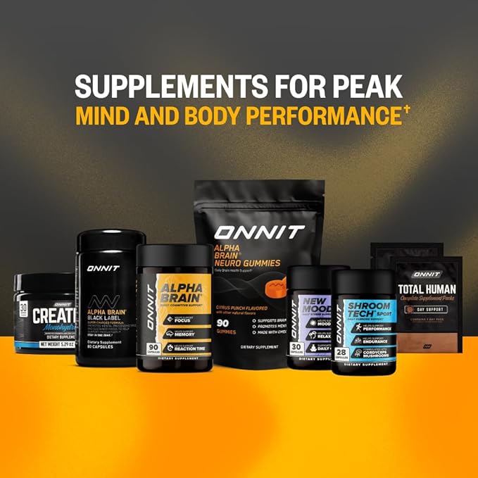 ONNIT Alpha Brain® Nootropic Brain Supplement for Men and Women, IGEN™ Non-GMO Tested, Memory, Mental Clarity, Cognitive Support and Focus Capsules with L-Theanine and Vitamin B6, 30 Count