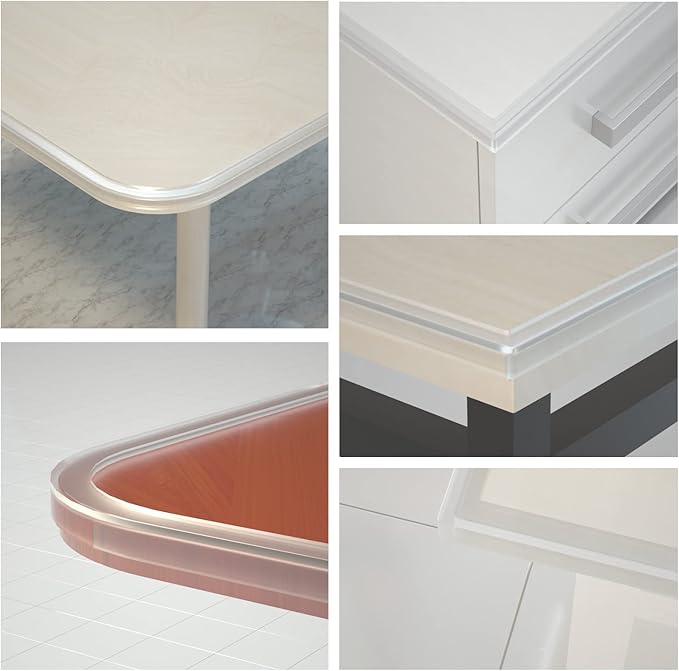Clear Edge Protector,Safe Corner Protector, Anti-Sharp Edge Protector, for Furniture, Drawers, Tables, Cabinets 2inX3.3FT