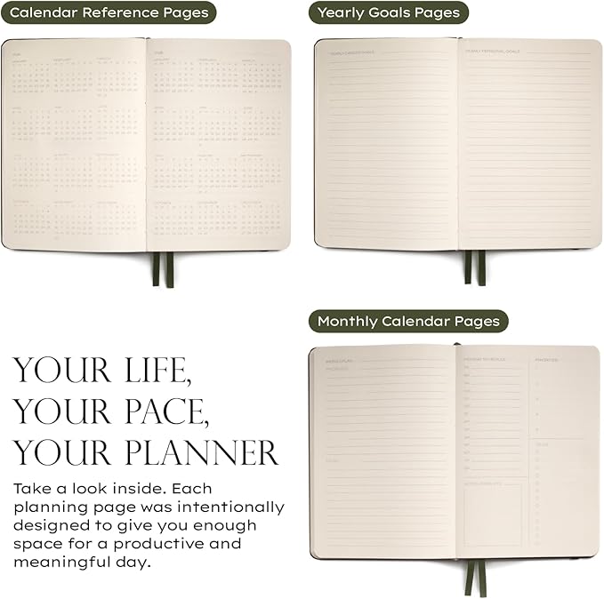 Anecdote 2026-2027 Planner: A Monthly, Weekly & Daily Planner with Calendar | 8.5" x 5.2" | Hardcover To-Do List Organizer, Planning Your Success, Start Anytime, Achieve Productivity Goals (Ink Blue)