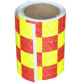 Industrial Reflective Tape 4 inch Wide for Cars, Outdoor Waterproof Hazard Conspicuity Safety Warning Marking Tape (10 feet)