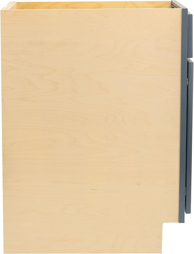 Quicklock RTA (Ready-to-Assemble) | Base Kitchen Cabinets - Shaker Style | Made in America (Needlepoint Navy, 15" Wx34.5 Hx24 D Base)