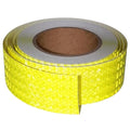 Industrial Reflective Tape Fluorescent Yellow 2 inch Wide, Outdoor Waterproof Hazard Conspicuity Warning Marking Tape (66 feet)