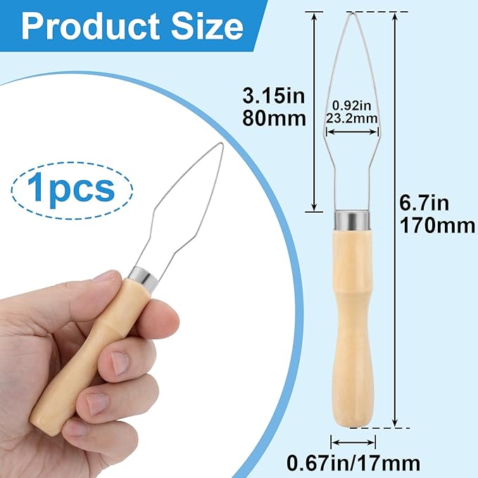 Easy Button Hook for Seniors, Wood Handle Button Fastener Assist Device, Portable One Hand Button Helper Tool Dressing Aids for Elderly, Disabled, Arthritis - 1 Pcs