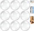 9pcs Wall Bumpers, Clear Wall Protectors, Door Bumpers for Doorknob, Furniture Bumpers, Reducing Noise, Protecting Walls,Using for Entrance Door,Cabinet Door,Fridge Door, Wall Bumper (25*25mm)