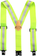 MELOTOUGH Suspenders with Non-Metal End Clip Reflective Safety Belt Clip