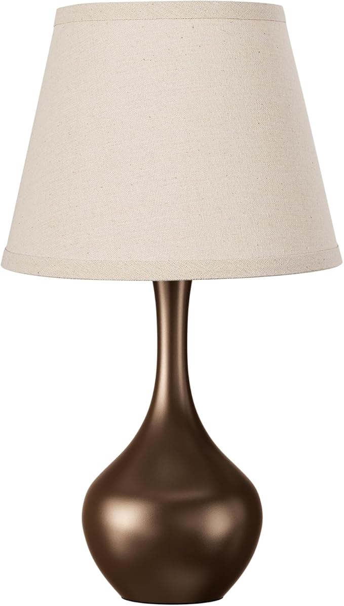 Seealle Touch Table Lamps for Nightstand, 3-Way Dimmable Small Bedroom Lamps for Night Stands, Brown Bedside Lamps for Living Room, Kids Room, End Table(LED Bulb Included)