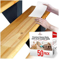 ThreadNanny Indoor and Outdoor Stair Treads - Stair Treads for Wooden Steps, Concrete Steps Etc. (Works on All Surfaces & Weather), Non Slip Durable & Waterproof Anti Slip Tape (50 Pack, Clear)