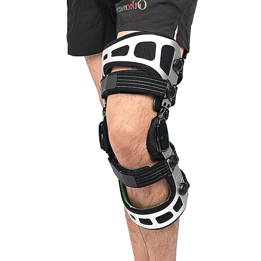 Orthomen OA Unloader Knee Brace with Dual Hinges, Adjustable Support for Arthritis, Meniscus Tear & Post-Surgery Recovery - Medial/Lateral Relief Fits Men/Women (S/Left)