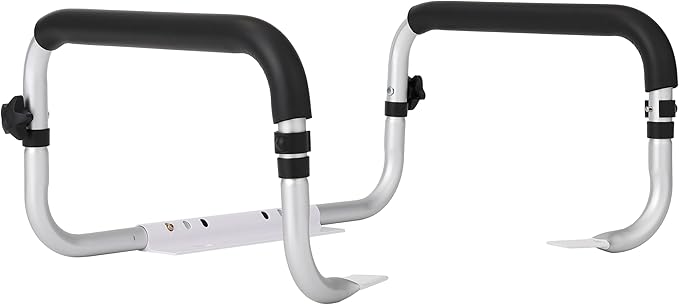BIRDROCK HOME Toilet Seat Safety Rail for Seniors | Handrail Support Safety Frame for Bathroom | Easy Install - Elderly, Handicap, Bariatrics, Medical Disabled | Raised, Elevated, Assistance, Commode
