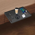 Bedside Shelf, Bedside Caddy, Bed Shelf with Cable Catch, College Dorm Room Essentials, Clip on Floating Desk Tray, Bed Side Table Storage, Loft Nightstand Decor (Black)