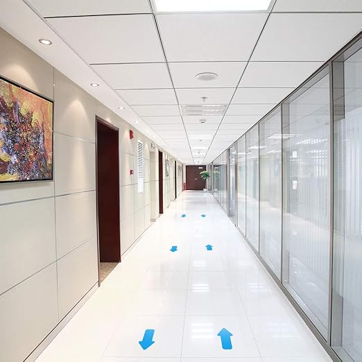 Arrow Floor Marking Sticker Sign - 200 PCS Blue Decal Tape 2"4"