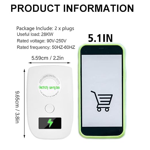 SD008 Energy Saver, Energy Saving Device, Power Saver Electricity Saving Device Save Electricity, Electricity Saving Box, US Plug 30KW