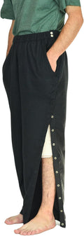 Inspired Comforts Unisex Tearaway Post Surgery Recovery Pajama Pants with Side Snaps & Pockets