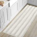 H.VERSAILTEX Bath Mats for Bathroom Non Slip Luxury Chenille Striped Bath Rug Absorbent Non Skid Fluffy Soft Shaggy Rugs Washable Dry Fast Plush Carpet Mats for Bath Room, Tub