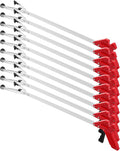 Sabary 10 Pack Suction Cup Reacher Grabber Heavy Trash Picker Grabber Tool, Long Handy Aids Nonslip Claw Reach Tool for Elderly Pick up Stick Arm Extension Litter Picker(Red,35 Inch)