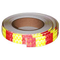 Reflective Tape Outdoor Waterproof 1 inch X 66 feet, High Visibility Hazard Conspicuity Warning Safety Industrial Marking Tape