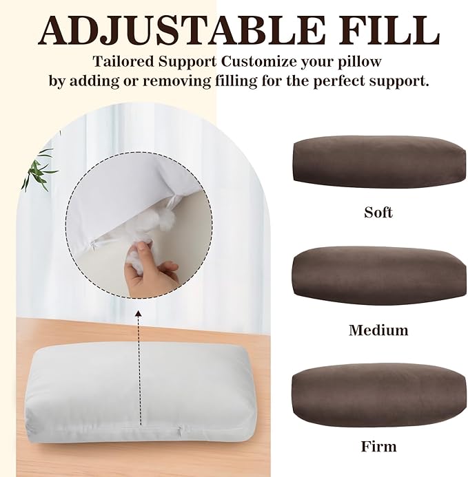 Recliner Headrest Pillow, Adjustable Comfort Neck & Head Support Pillow, Soft Velvet Non-Slip Headrest for Pain Relief & Relaxation, Ideal for Recliner, Couch, Chair, Sofa
