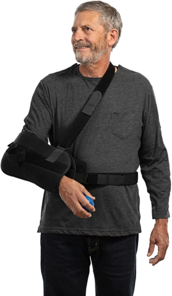 MAI We Care Post Shoulder Surgery Shirts for Men - Tear Away Recovery Apparel, Premium Chemotherapy Clothing