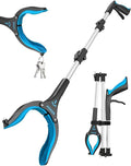 Kekoy 36inch Grabber Reacher Tool for Seniors, Foldable Reacher Grabbers Pickup Stick with Anti-Slip 360° Rotating Jaw, 4" Wide Extended Claw with Magnet for Disabled, After Surgery Recovery
