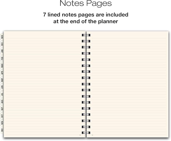 ESSENTIAL 2026 Monthly & Weekly Planner with Tabs, 8.5"x11": 14 Months (November 2025 - December 2026), Professional, Simple, Easy-to-Use Design and Frosted Poly Cover for Extra Protection (Frosted)