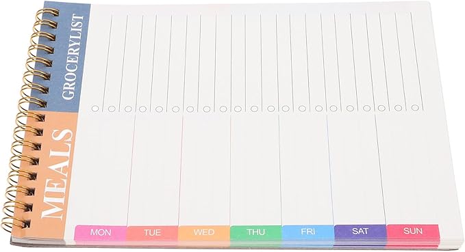 Daily Schedule Planner Notepad with Spiral Binding Undated To Do List Notebook for Students Office and Travel Portable Multipurpose Desk Organizer for Notes Reminders and Activity