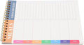 Daily Schedule Planner Notepad with Spiral Binding Undated To Do List Notebook for Students Office and Travel Portable Multipurpose Desk Organizer for Notes Reminders and Activity
